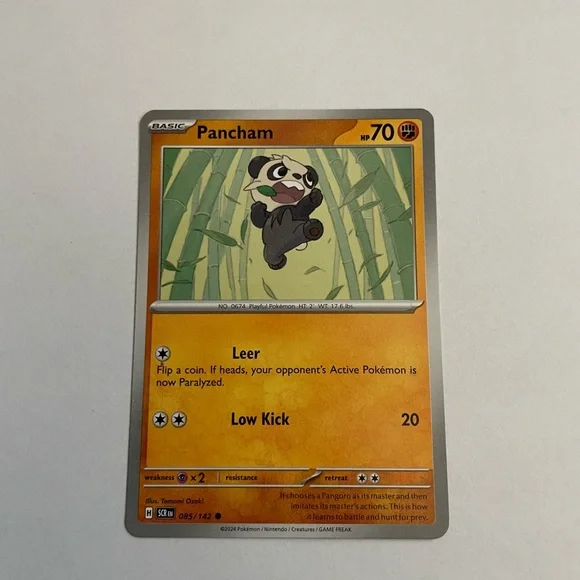 Pokemon | Toys | Pancham Pokmon Card Stellar Crown 85 Regular | Poshmark